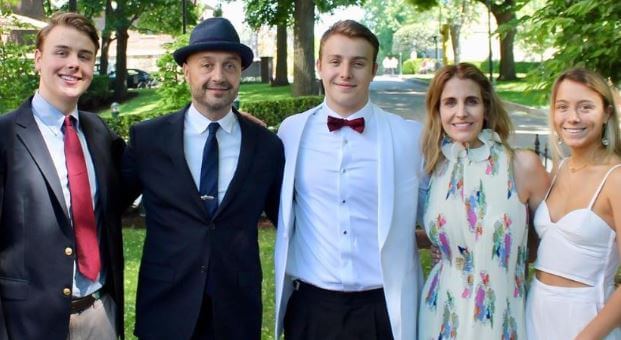Deanna Bastianich with her husband Joe Bastianich and children.